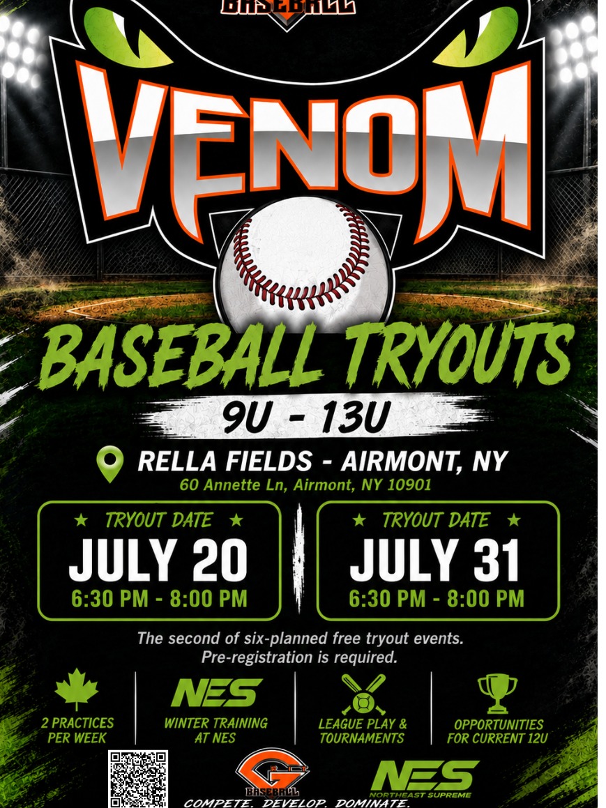 Pascack Valley Venom Hosting Free Tryouts 7/31